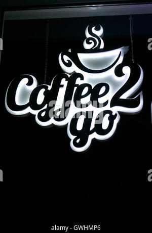 "Coffee 2 Go", Berlin. Stockfoto