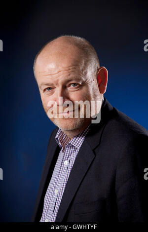 Mark Thompson, CEO der New York Times und ehemaliger Generaldirektor der BBC, auf dem Edinburgh International Book Festival. Edinburgh, Schottland. 29. August 2016 Stockfoto