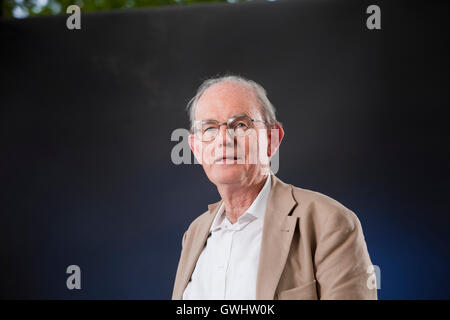 Chris Mullin, britischer Autor, Journalist und ehemaliger Abgeordneter, auf dem Edinburgh International Book Festival. Edinburgh, Schottland. 29. August 2016 Stockfoto