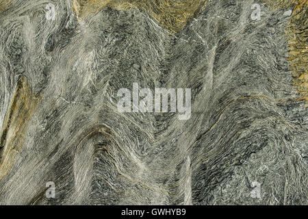 Detailansicht von Marken, Linien und Muster in der Erodierten Oberfläche rock. Stockfoto