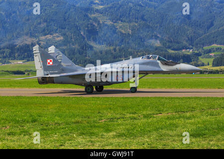 Polnische Mikojan Gurewitsch MiG-29A bei Airpower in Zeltweg, Österreich Stockfoto