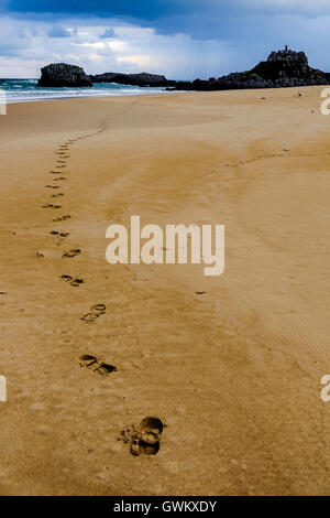 Eine Strand in Noja, Kantabrien, Spanien Stockfoto