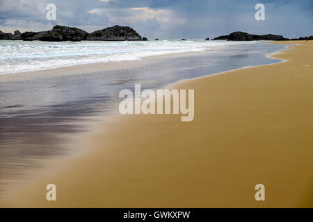 Eine Strand in Noja, Kantabrien, Spanien Stockfoto