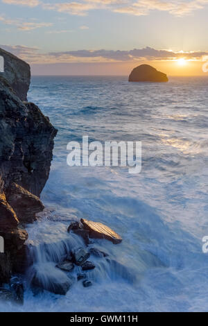 Trebarwith strand Stockfoto