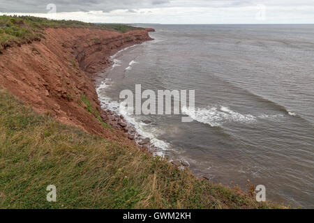 Strände und Küsten von Prince Edward Island. Sankt-Lorenz-Golf. Stockfoto