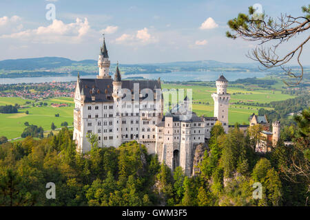 Schloss Neuschwanstein in Hohenschwangau, Deutschland Stockfoto