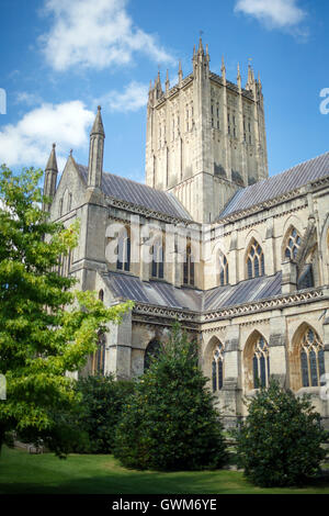 Wells Cathedral Kirche des Hl. Andreas Stockfoto