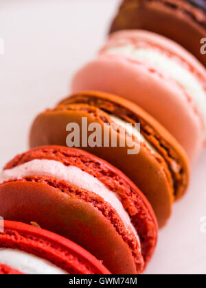 Macarons, close-up. Stockfoto