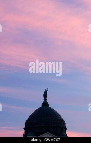 Kapitol, die Morgendämmerung, Montana State Capitol, Helena, Montana Stockfoto