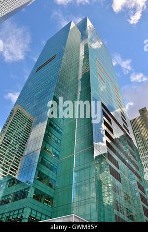 Wolkenkratzer in New York City. Stockfoto