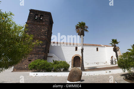 Fuerteventura: die Kirche unserer lieben Frau von La Candelaria, gebaut um 1711 in der Stadt von La Oliva Stockfoto