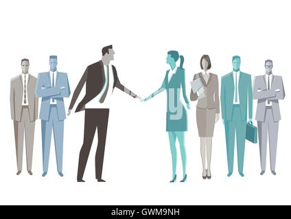 Willkommensgruß Stock Vektor