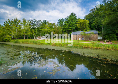 C & O Kanal, Chesapeake & Ohio Canal nationaler historischer Park, Maryland. Stockfoto