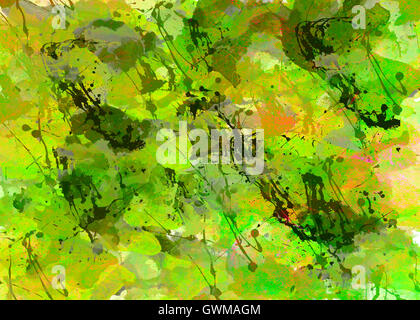 Watercoulor Farbe abstrakte Hintergrundtextur braun und grün Stockfoto