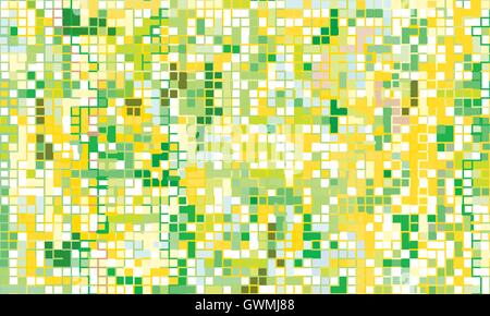 Frühling-Mosaik-Hintergrund. Farbe hell dekorativer Hintergrund-Vektor-Illustration. Stock Vektor