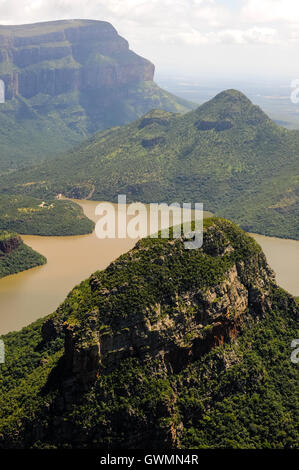 Blyde River Canyon in Südafrika bildet den nördlichen Teil der Drakensberge Böschung. Stockfoto