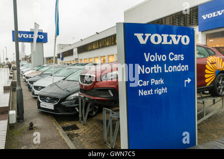 Volvo Cars Nord-London, Edgware Road. Stockfoto