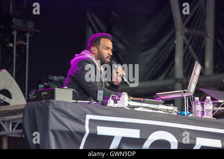 Craig führt am Tag 2 der Bestival 2016 um Robin Hill Country Park am 10. September 2016 in Newport, Isle Of Wight. Stockfoto