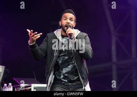 Craig führt am Tag 2 der Bestival 2016 um Robin Hill Country Park am 10. September 2016 in Newport, Isle Of Wight. Stockfoto