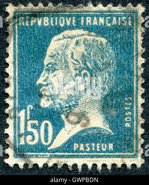 Frankreich - ca. 1926: Eine Briefmarke gedruckt in Frankreich zeigt Louis Pasteur, ca. 1926 Stockfoto
