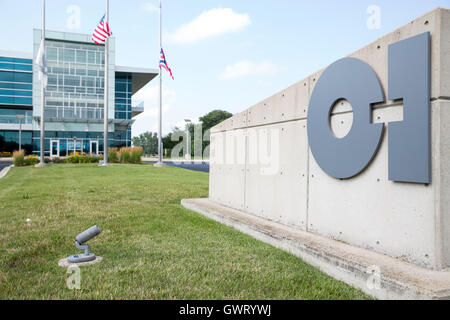 Ein Logo Zeichen außerhalb der Hauptsitz von Owens-Illinois, Inc., in Perrysburg, Ohio am 16. Juli 2016. Stockfoto