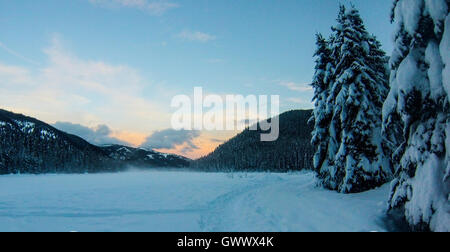 Winter in Manning Park, Britisch-Kolumbien, Kanada Stockfoto