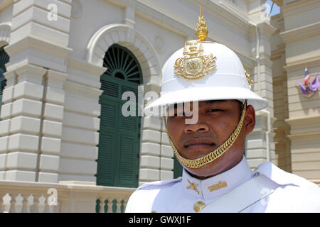 Königliche Garde Chakri Mahaprasad Hall, Grand Palace Bangkok, Thailand Stockfoto