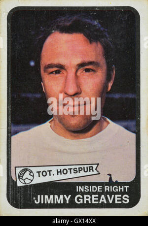 Fußball-Karte von Jimmy Greaves Stockfoto