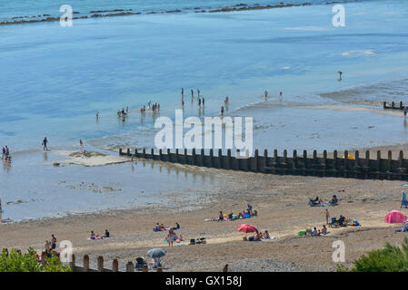 Holywell Rückzug Strand. Eastbourne. East Sussex. England. UK Stockfoto