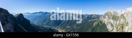 Picos de Europa Berge - Panorama Stockfoto