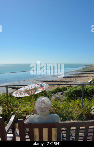 Holywell Rückzug Strand. Eastbourne. East Sussex. England. UK Stockfoto