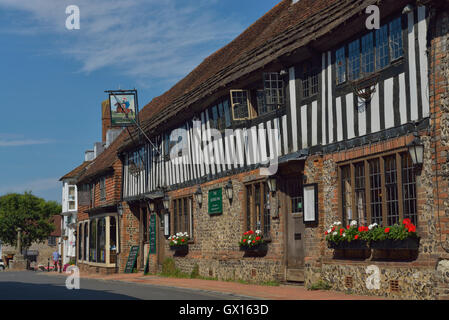 Das George Inn. Touristenort Dorf. East Sussex. England. UK Stockfoto