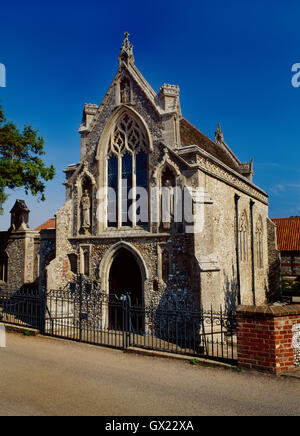 Houghton St Giles Pantoffel Kapelle, Norfolk: Mittelalterliche Pilger nach Walsingham würde ihre Schuhe hier die letzte Meile zu gehen barfuß aufhängen Stockfoto