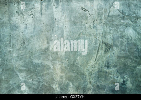 Schmutzige Grunge Hintergrund, grobe Wallpaper, Grünton Filterfarbe. Stockfoto