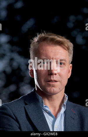 Anthony J. Cartwright, die britische Schriftstellerin, beim Edinburgh International Book Festival. Edinburgh, Schottland. 23. August 2016 Stockfoto