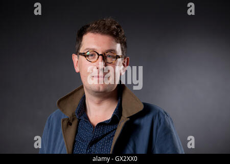 Richard Barnett, britischer Schriftsteller, Lehrer und Sender, auf dem Edinburgh International Book Festival. Edinburgh, Schottland. 23. August 2016 Stockfoto