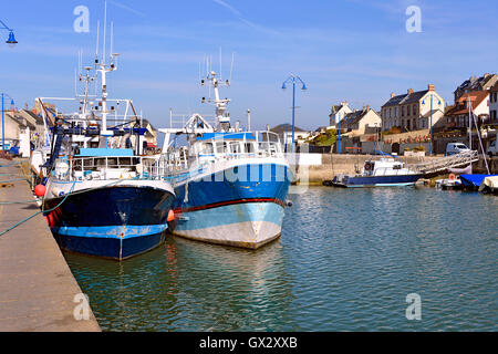 Port-En-Bessin in Frankreich Stockfoto