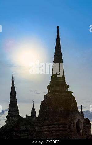Tempel von Ayutthaya-UNESCO-Welterbe in Thailand Stockfoto