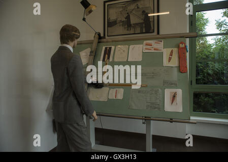 Turin, Piemont, Italien. 15. Sep, 2016. Turin, Italien - 15. September 2016: Einweihung des Buches Museum in Turin bei der Firma Aurora am 15. September 2016 in Turin, Italien © Stefano Guidi/ZUMA Draht/Alamy Live News Stockfoto