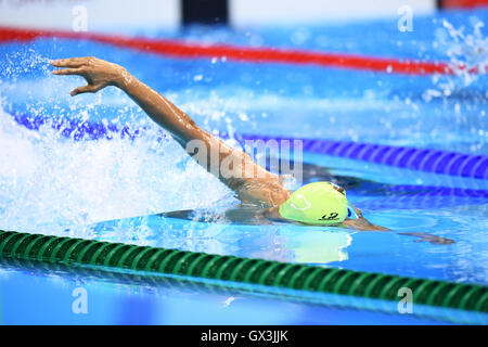 Rio De Janeiro, Brasilien. 15. Sep, 2016. Andre Brasil (BRA) Schwimmen: Herren 400-Meter-Freistil S10 Finale im Olympiastadion Aquatics während der Paralympischen Spiele in Rio 2016 in Rio De Janeiro, Brasilien. Bildnachweis: AFLO SPORT/Alamy Live-Nachrichten Stockfoto