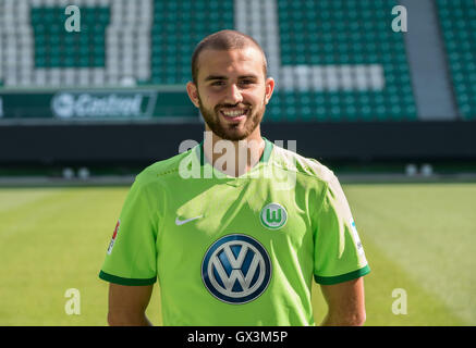 Deutsche Bundesliga - Saison 2016/17 - Fototermin VfL Wolfsburg am 14. September 2016 in Wolfsburg, Deutschland: Borja Bürgermeisterwahlen. Foto: Peter Steffen/Dpa | weltweite Nutzung Stockfoto