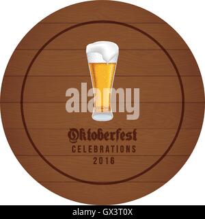 Niedliche Oktoberfest-label Stock Vektor
