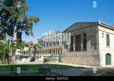 Palast von St. Michael und St. George Korfu Altstadt Ionische Inseln Griechenland Stockfoto