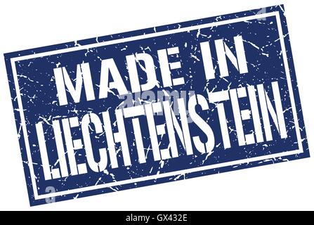 in Liechtenstein Stempel gemacht Stock Vektor