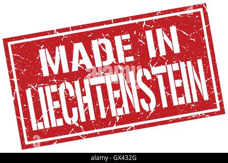 in Liechtenstein Stempel gemacht Stock Vektor