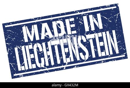 in Liechtenstein Stempel gemacht Stock Vektor