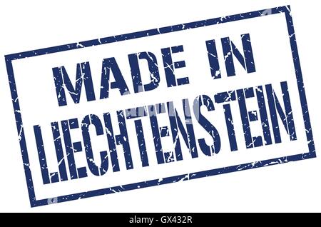 in Liechtenstein Stempel gemacht Stock Vektor