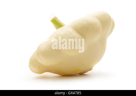 Frische Squash auf dem weißen Hintergrund closeup Stockfoto