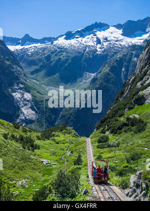 Eine Der Steilsten Standseilbahnen Der Welt: Gelmerbahn Standseilbahn ...