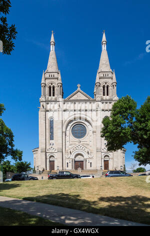 Die Kathedrale von St. Joseph in Sioux Falls, South Dakota, USA. Stockfoto